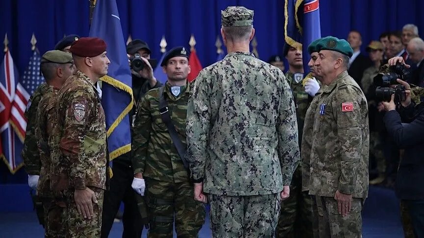 Turkey hands over command of NATO peacekeeping force to Italy