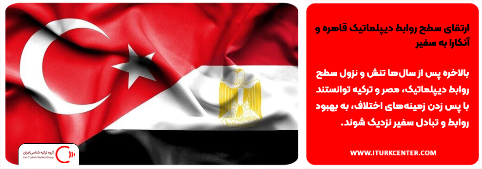 ارتقای سطح روابط دیپلماتیک قاهره و آنکارا به سفیر