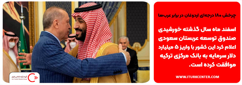 چرخش 180 درجه‌ای اردوغان در برابر عرب‌ها