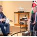 دیدار وزیر امورخارجه ترکیه با پادشاه اردن