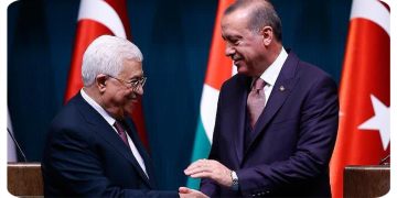 دیدار رئیس جمهور ترکیه با محمود عباس