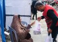 توزیع غذای گرم توسط هلال احمر ترکیه در ماه رمضان در غزه