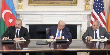 امضای توافق صلح آذربایجان و ارمنستان
