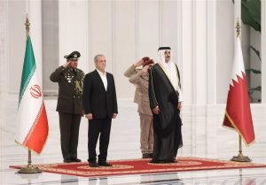 Meeting Between the President of Iran and the Emir of Qatar in Doha