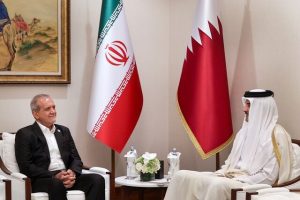 Meeting Between the President of Iran and the Emir of Qatar in Doha