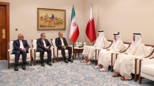 Meeting Between the President of Iran and the Emir of Qatar in Doha