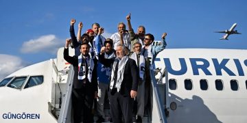 Return of the Samud Fleet Activists to Istanbul