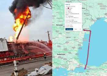 الهجوم بالطائرات المسيرة الروسية على سفينة تركية في أوكرانيا