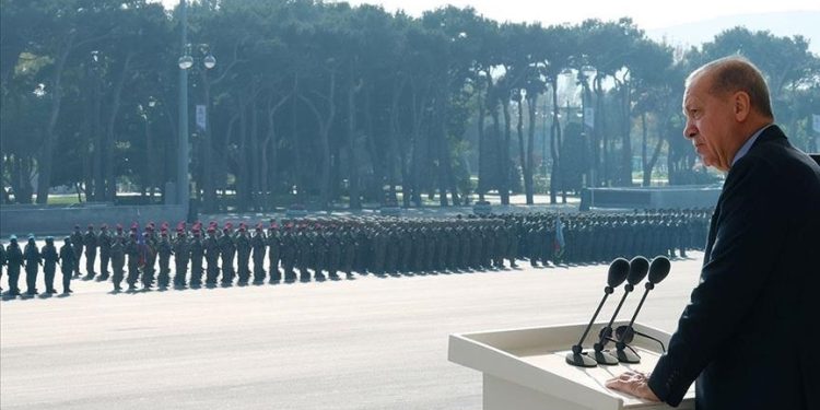 Erdoğan in Baku for Azerbaijan’s Victory Day Ceremony