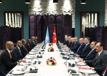 الاجتماع المشترك لرئيسي تركيا والصومال في إسطنبول