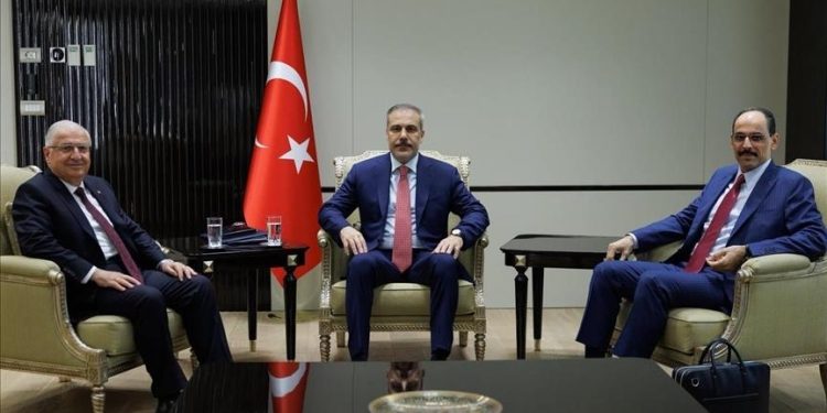 دیدار وزرای خارجه و دفاع ترکیه با رئیس جمهور سوریه در دمشق