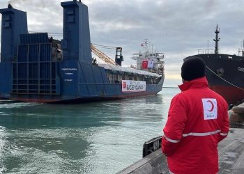 Turkey’s 20th Maritime Aid Shipment for Gaza Unloaded in Egypt