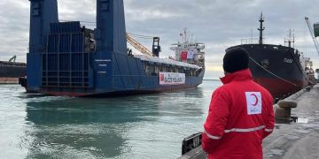 Turkey’s 20th Maritime Aid Shipment for Gaza Unloaded in Egypt