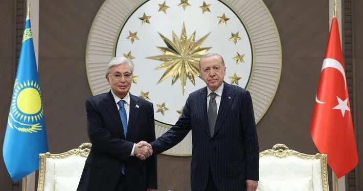 Kazakistan Cumhurbaşkanı Ankarada Erdoğan ile görüştü